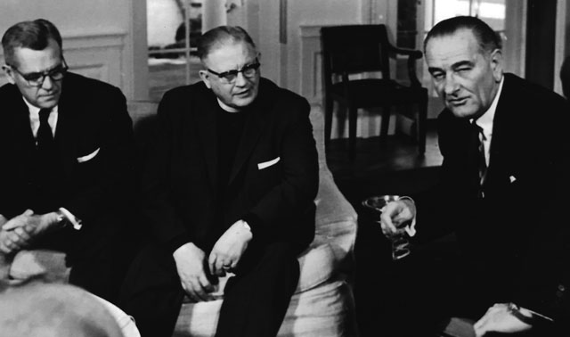 Rueben Mueller and President Lyndon B Johnson Photo